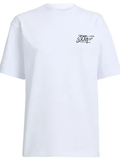 Tag printed cotton T-shirt