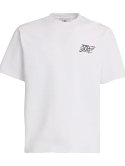 Tag printed cotton T-shirt