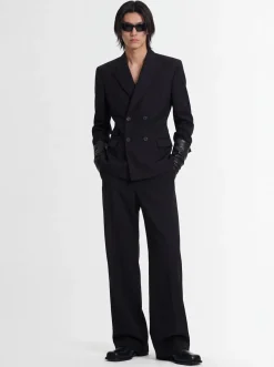 Tailored wool blend pants