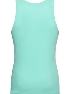 Tank top in cotone organico a costine