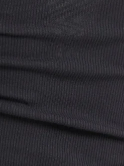 Tank top in misto cotone a costine