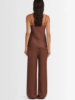 Tank top Sienna in raso di viscosa