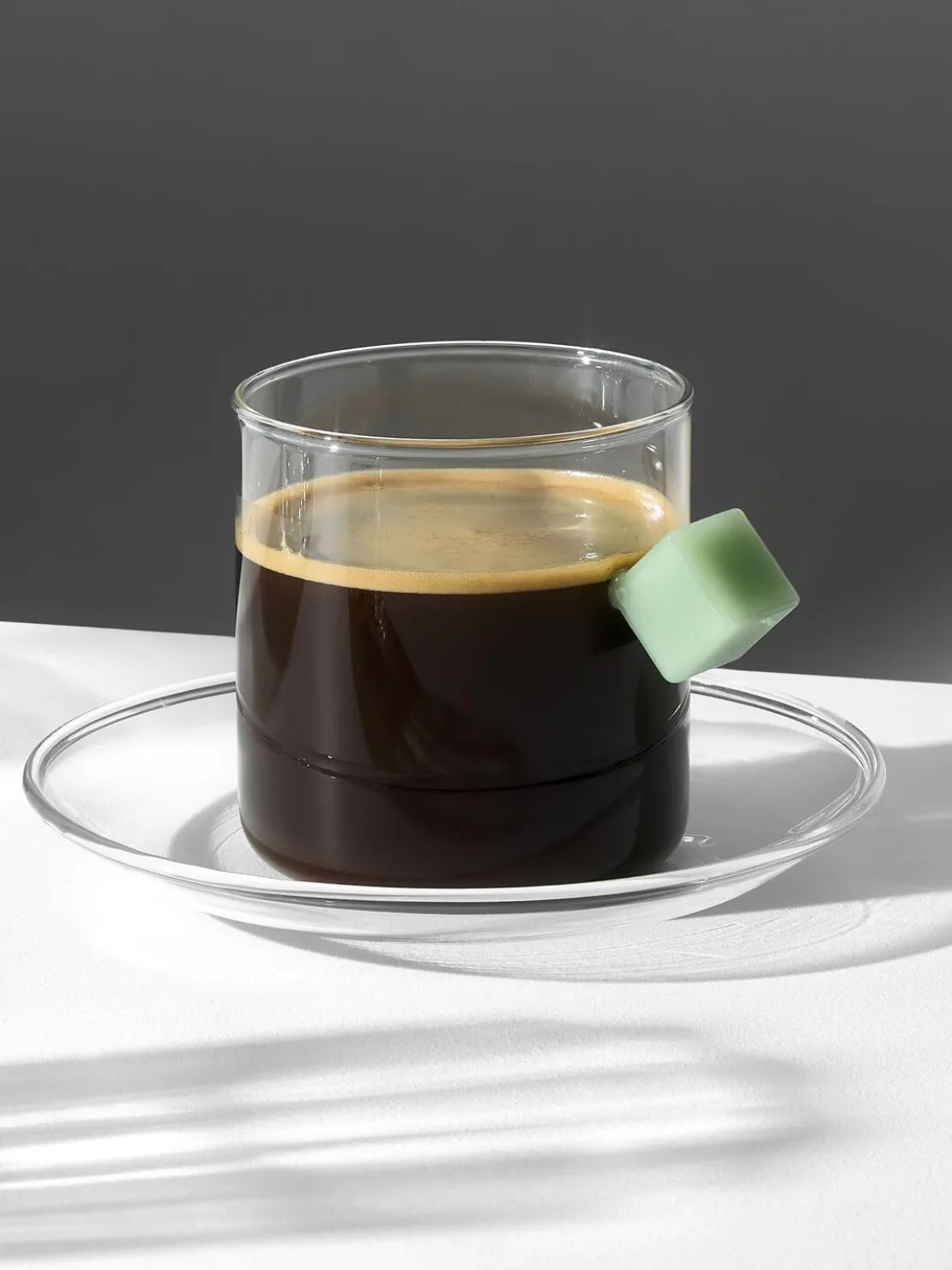 Tazza e piattino Cube
