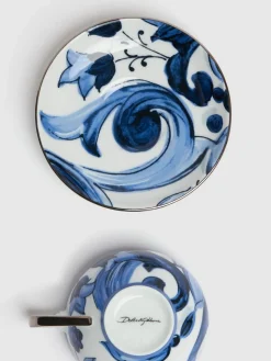 Tazza e piattino da tè Blu Mediterraneo