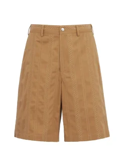 Tech & cotton Bermuda shorts