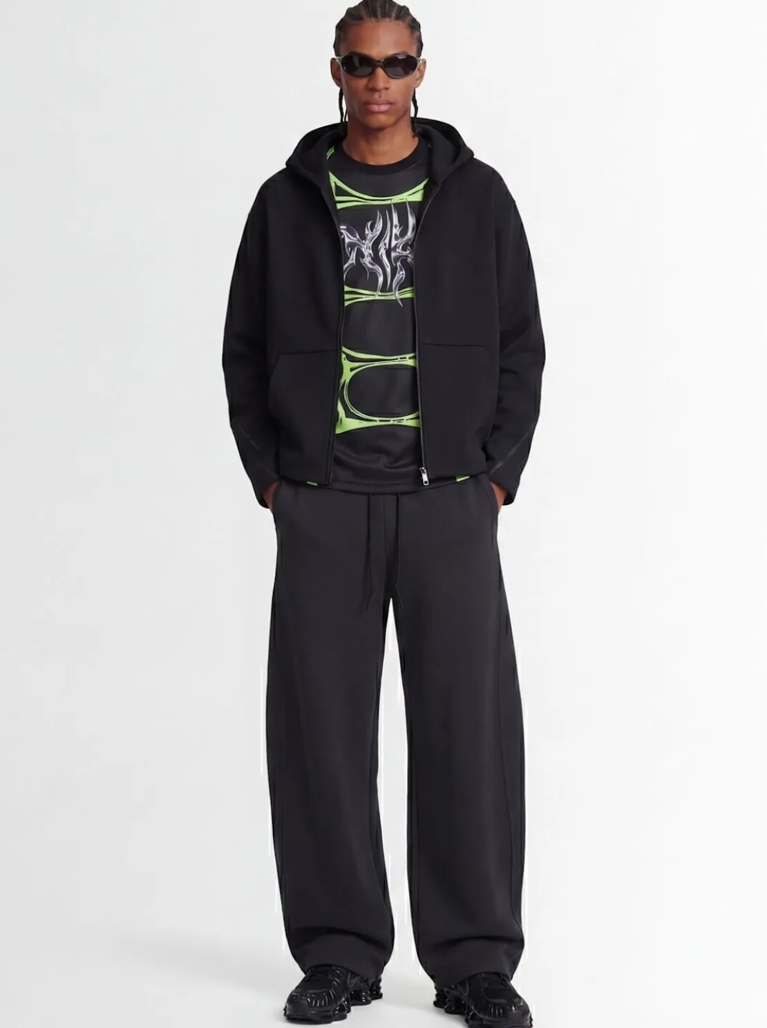 Tech fleece zip heavy sweatshirt hoodie