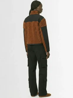 Teddy boxy zip up jacket