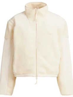 Teddy boxy zip up jacket
