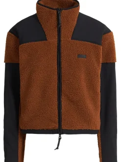Teddy boxy zip up jacket