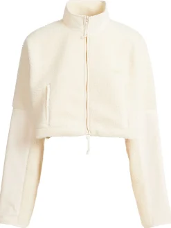 Teddy funnel neck cropped jacket