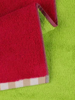 Telo bagno Magenta Green in cotone