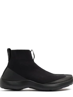 Tencel tabi high-top sneakers