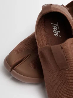 Tencel tabi slip-on sneakers