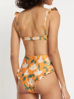 Top bikini Kiwi stampato