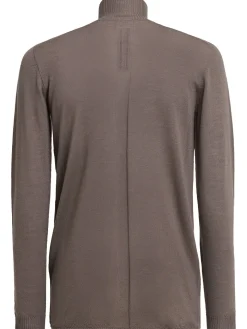 Top collo alto Level in maglia di lana
