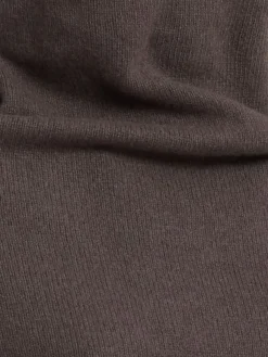 Top drappeggiato in misto cashmere