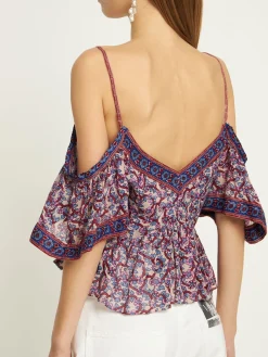 Top Garuva in cotone stampato