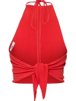 Top in jersey Orchid con perle