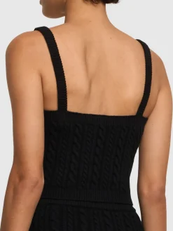 Top in maglia di lana