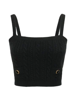 Top in maglia di lana