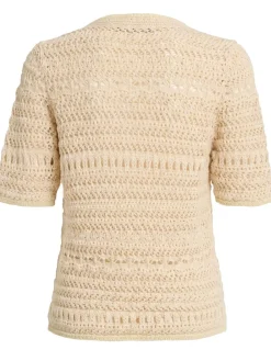 Top in maglia di misto cotone