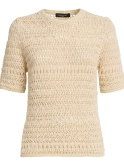 Top in maglia di misto cotone