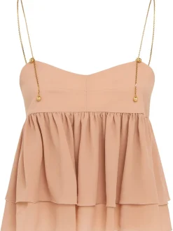 Top in seta georgette