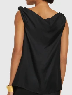 Top Remy in seta drappeggiata