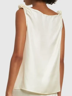 Top Remy in seta drappeggiata