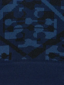 Top senza cuciture jacquard con logo