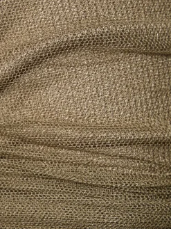 Top Sonora in tulle trasparente a costine