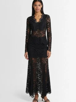 Top stretch con pizzo