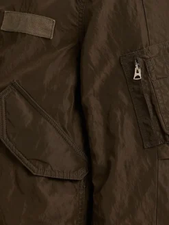 Treated nylon twill jacket