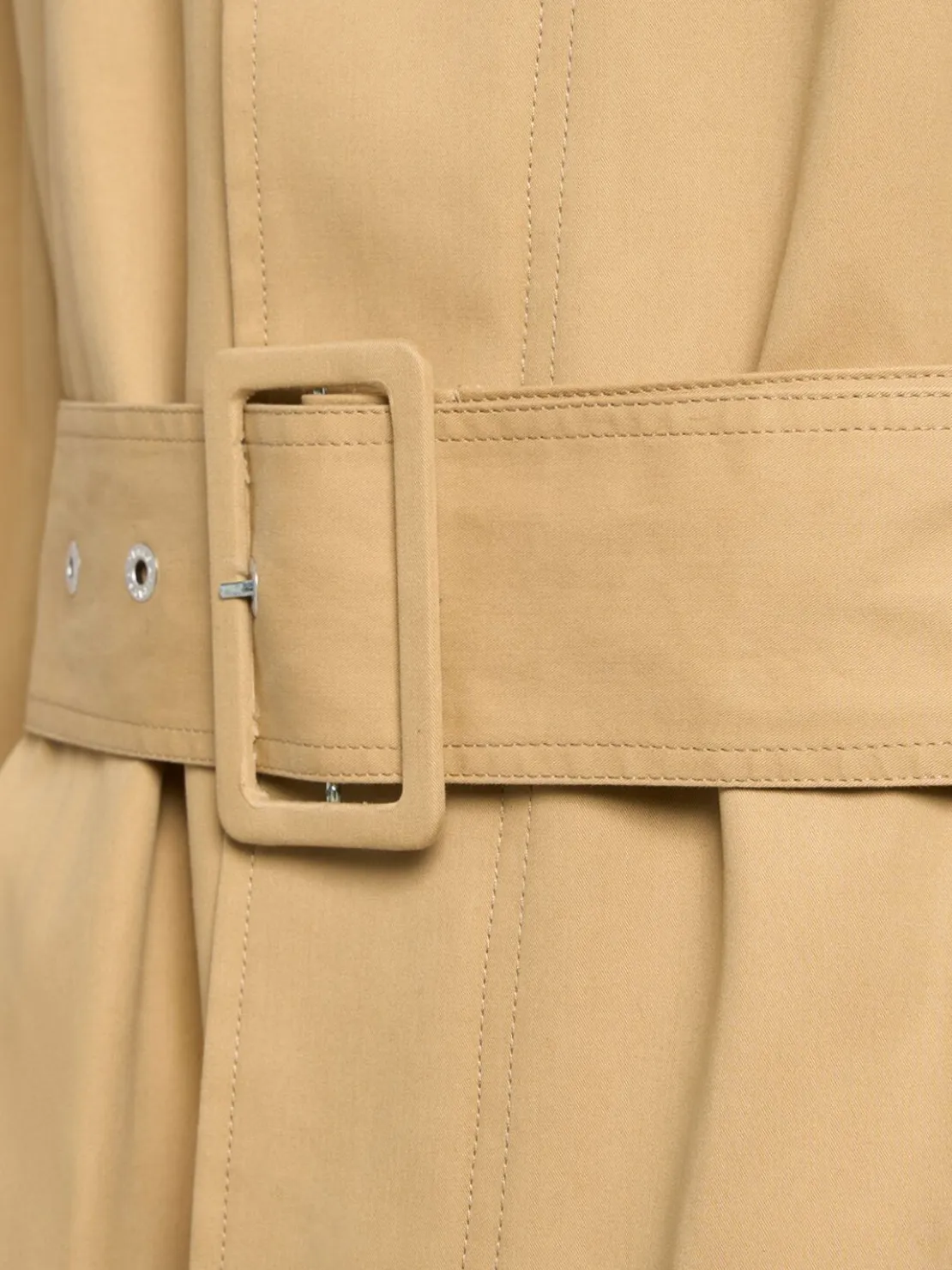 Trench in tela di cotone con cintura