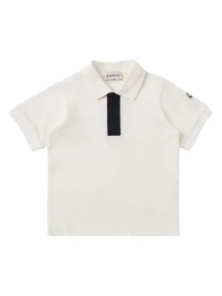 Tricolour-Trimmed cotton polo shirt