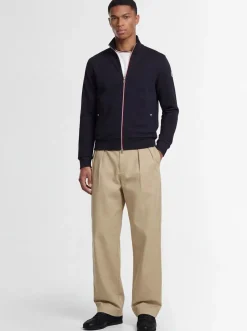 Tricolour-Trimmed cotton sweatshirt