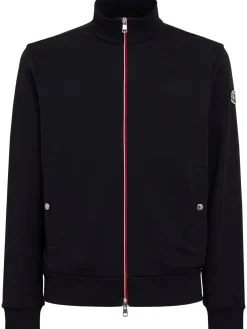 Tricolour-Trimmed cotton sweatshirt
