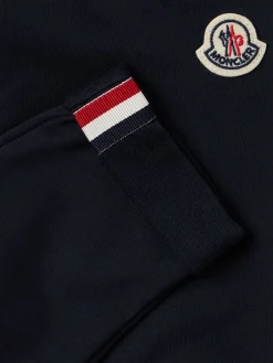 Tricolour-Trimmed cotton sweatpants