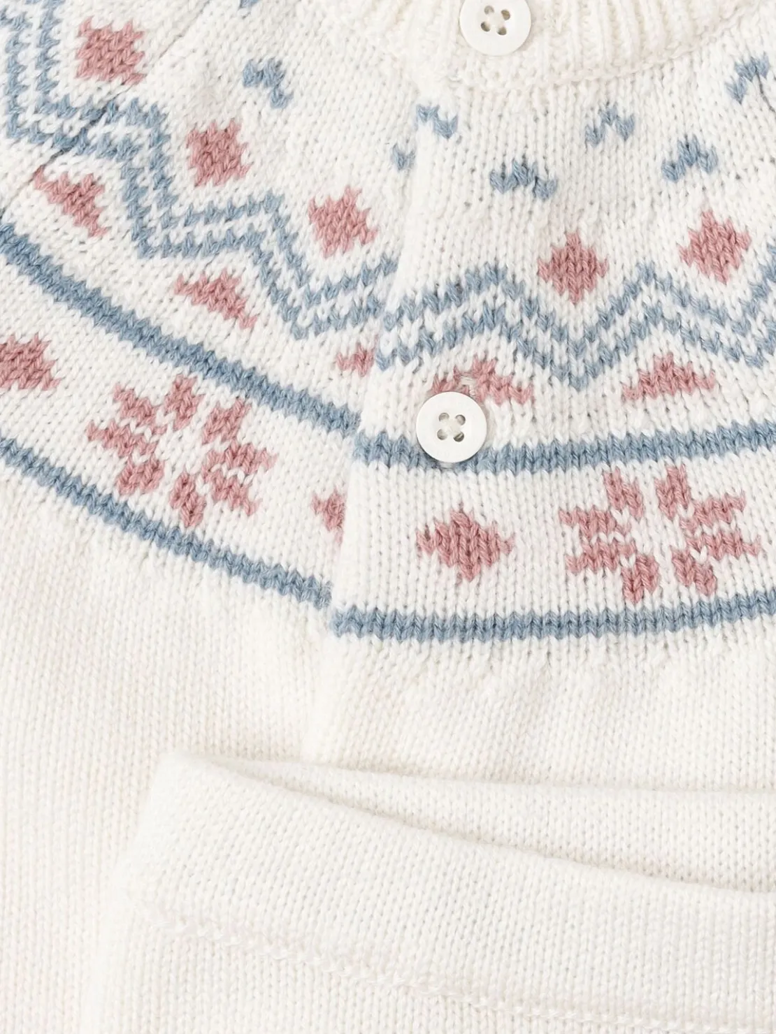 Tricot wool blend cardigan & pants