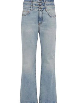 Triple layer flared jeans