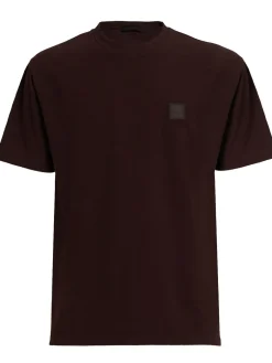 T-shirt a maniche corte in jersey di cotone crepe