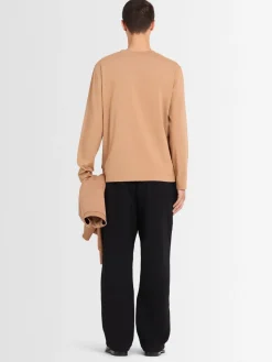 T-shirt a maniche lunghe in jersey di cotone