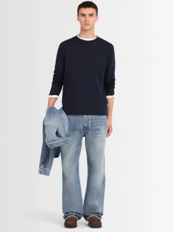 T-shirt a maniche lunghe in jersey di cotone