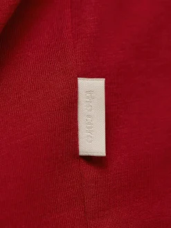 T-shirt a maniche lunghe in jersey di cotone