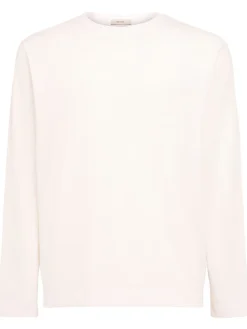 T-shirt a maniche lunghe in jersey di cotone