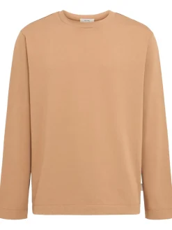 T-shirt a maniche lunghe in jersey di cotone