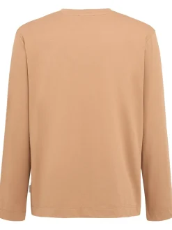 T-shirt a maniche lunghe in jersey di cotone
