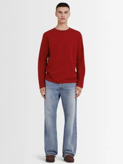 T-shirt a maniche lunghe in jersey di cotone