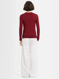 T-shirt a maniche lunghe Sofia in jersey stretch