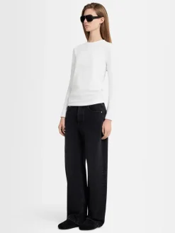 T-shirt a maniche lunghe Sofia in jersey stretch